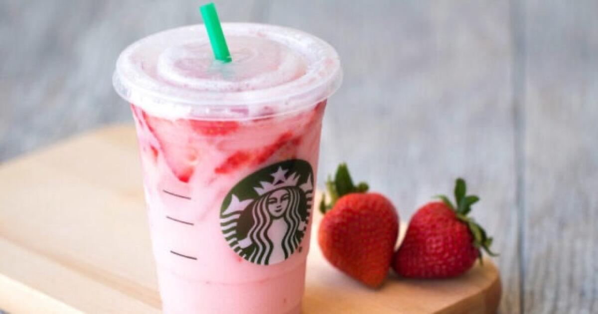 Il frappuccino alla fragola di Starbucks -