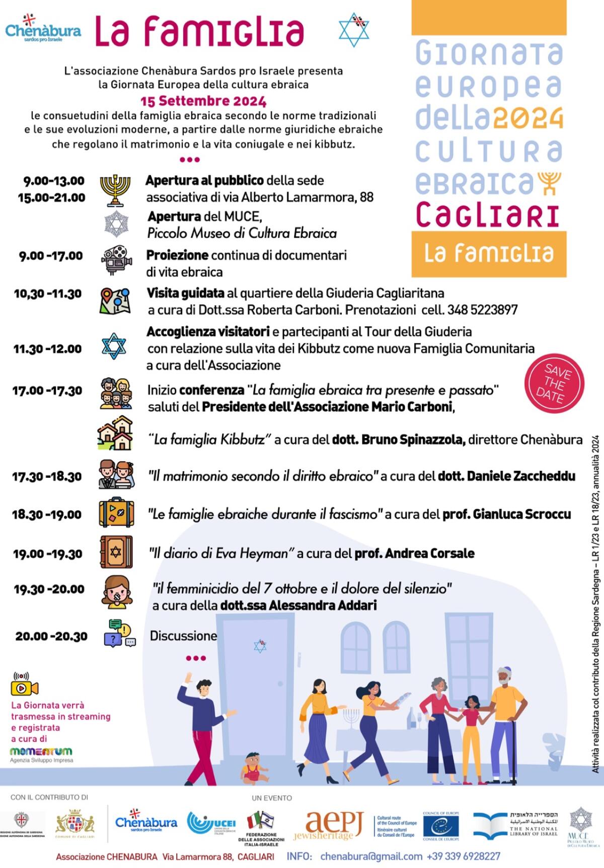 La Famiglia Ebraica tra Tradizione e Modernità: Cagliari Celebra la Giornata Europea della Cultura Ebraica -