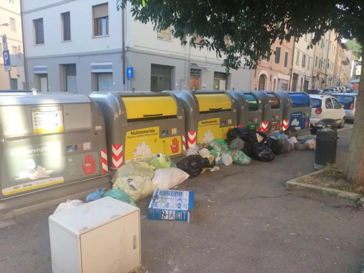 Allarme rifiuti abbandonati davanti alla scuola elementare di Torino -