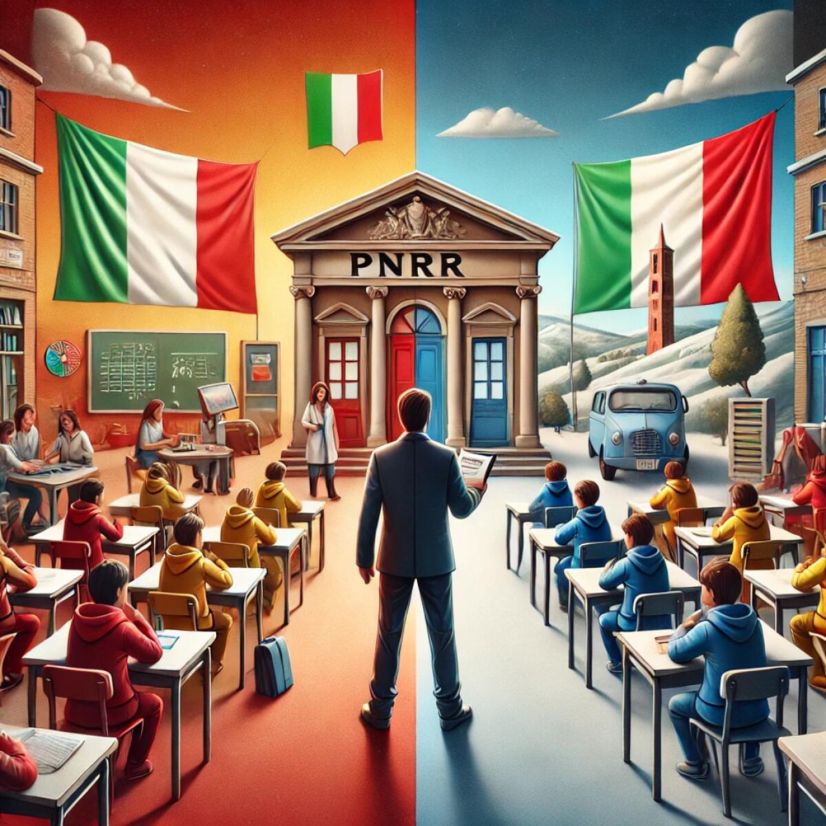 Concorso PNRR2: 19.032 posti tra polemiche, vincoli UE e divari Nord-Sud - Concorso PNRR2: Disparità Educative tra Nord e Sud Italia