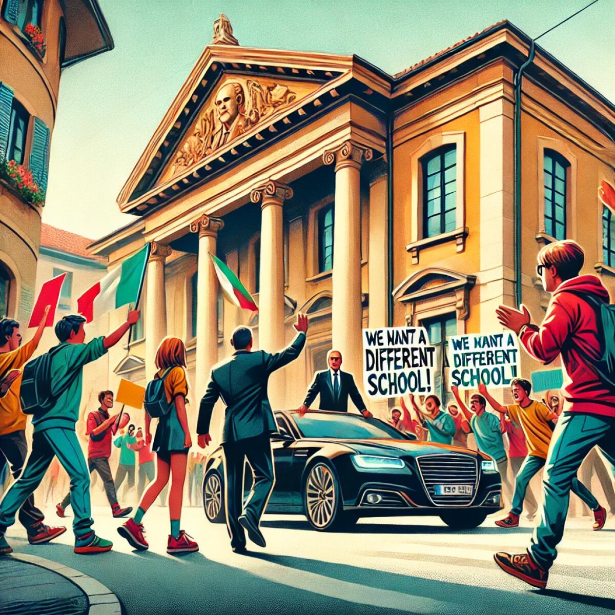 Protesta degli studenti a Lecce contro Valditara: “Vogliamo una scuola diversa” - 