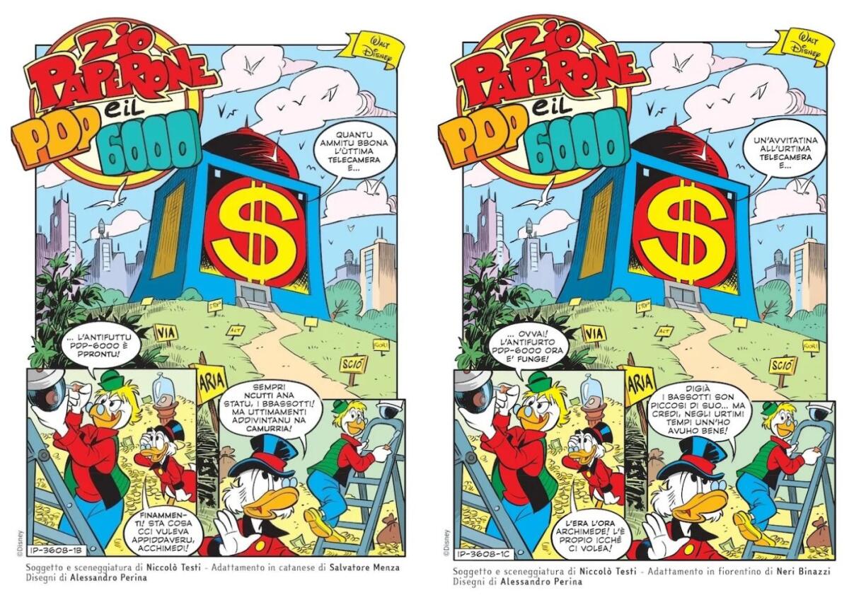 In edicola Topolino n. 3608: i paperi a scuola di vernacolo per la Giornata nazionale dei dialetti -