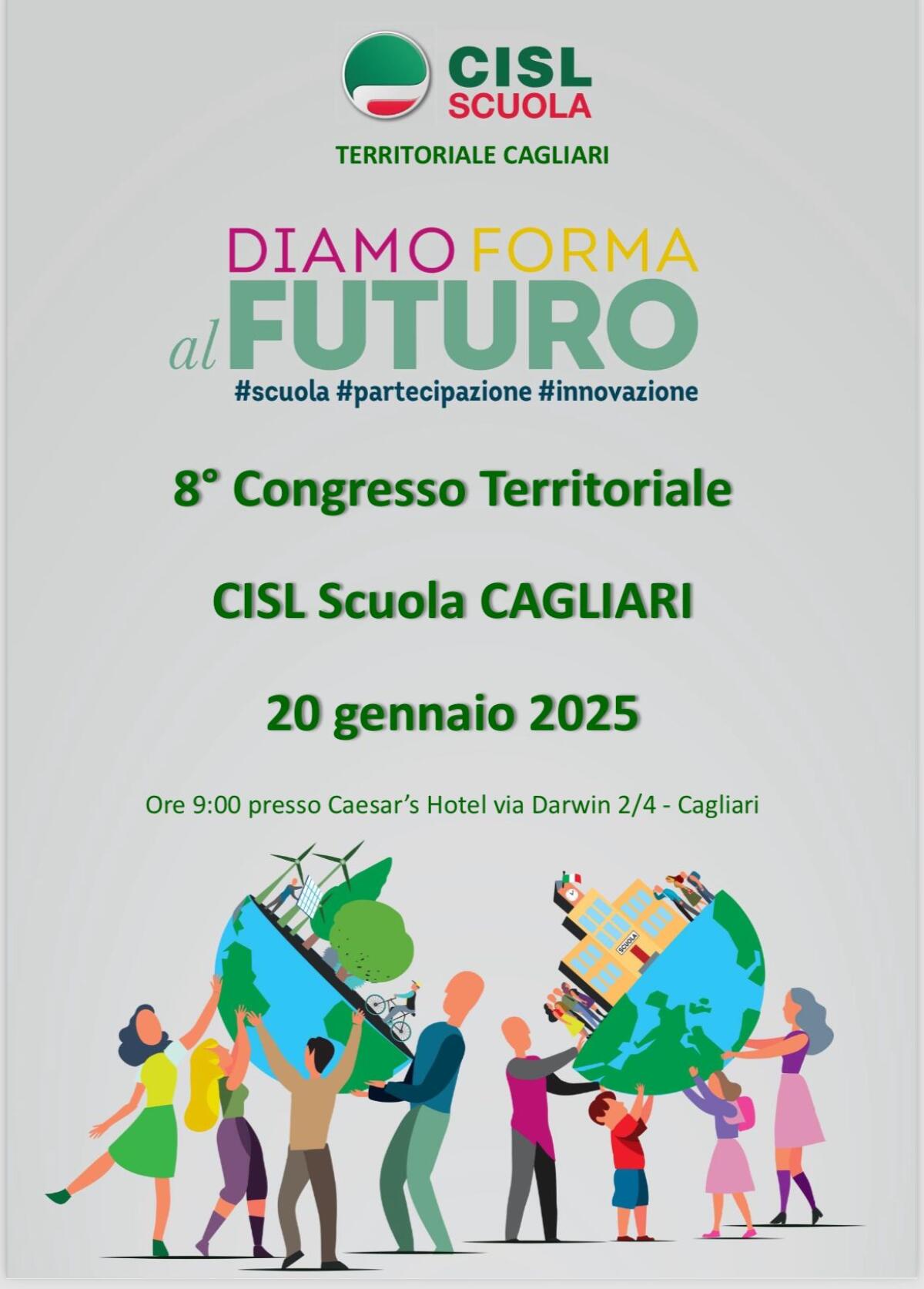 8° Congresso CISL Scuola Cagliari: Un appuntamento per il futuro della scuola e la partecipazione attiva -