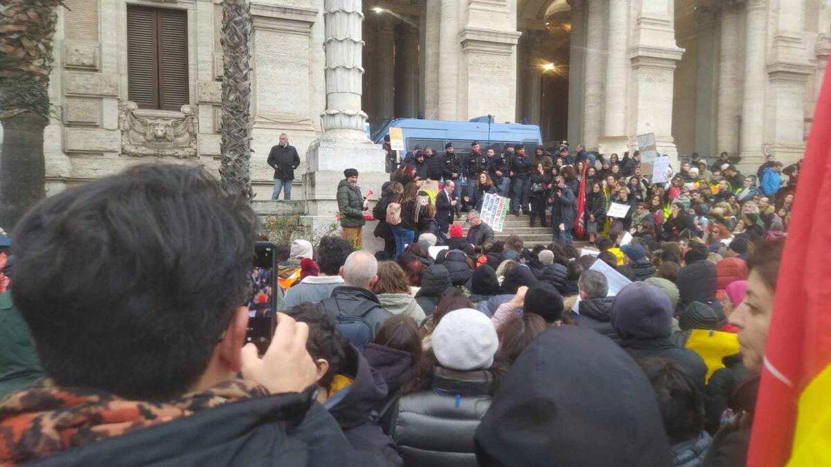 Delegazione PSI al presidio CDS -