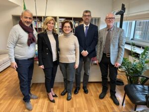Nella foto: Gian Michele Mostardini e Alessandra Torrioni – portavoce e coordinatori del Movimento “Idonei 2020 per il ruolo, gli invisibili” – hanno incontrato la Segretaria Generale della CISL Scuola Ivana Barbacci e Attilio Varengo, Segretario Nazional