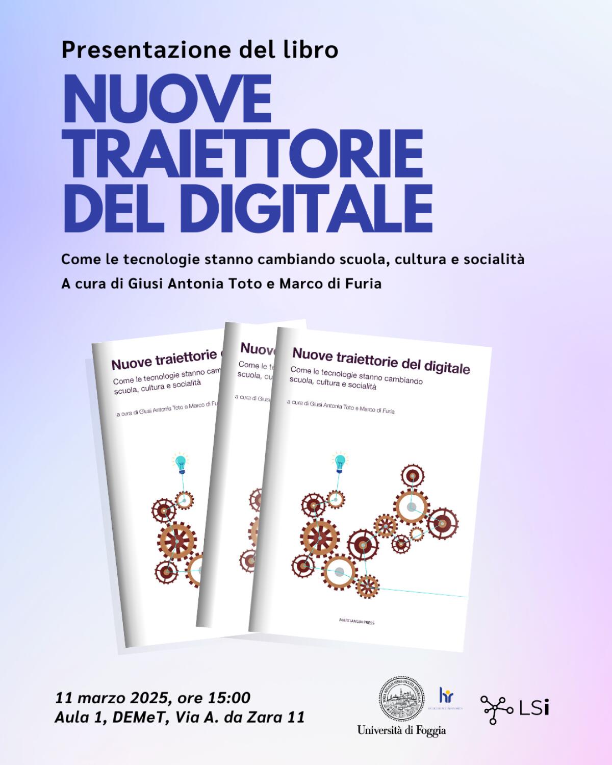 Presentazione del libro Nuove Traiettorie del digitale - 