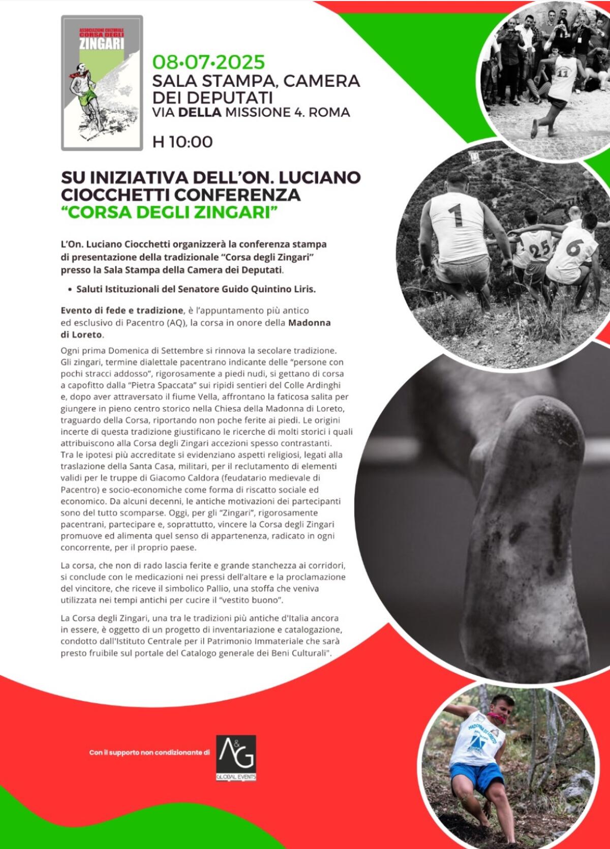 La storica Corsa degli Zingari di Pacentro arriva a Roma -