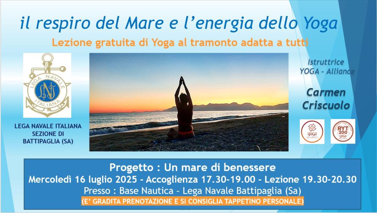 "Un mare di benessere", il nuovo progetto della Lega Navale di Battipaglia - 