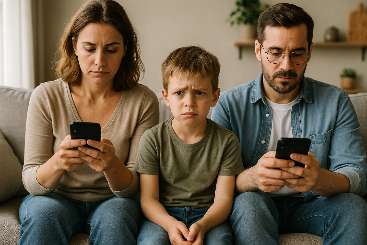 Genitori con la testa tra le nuvole? L'allarme smartphone che ruba il tempo ai figli - La Voce della Scuola