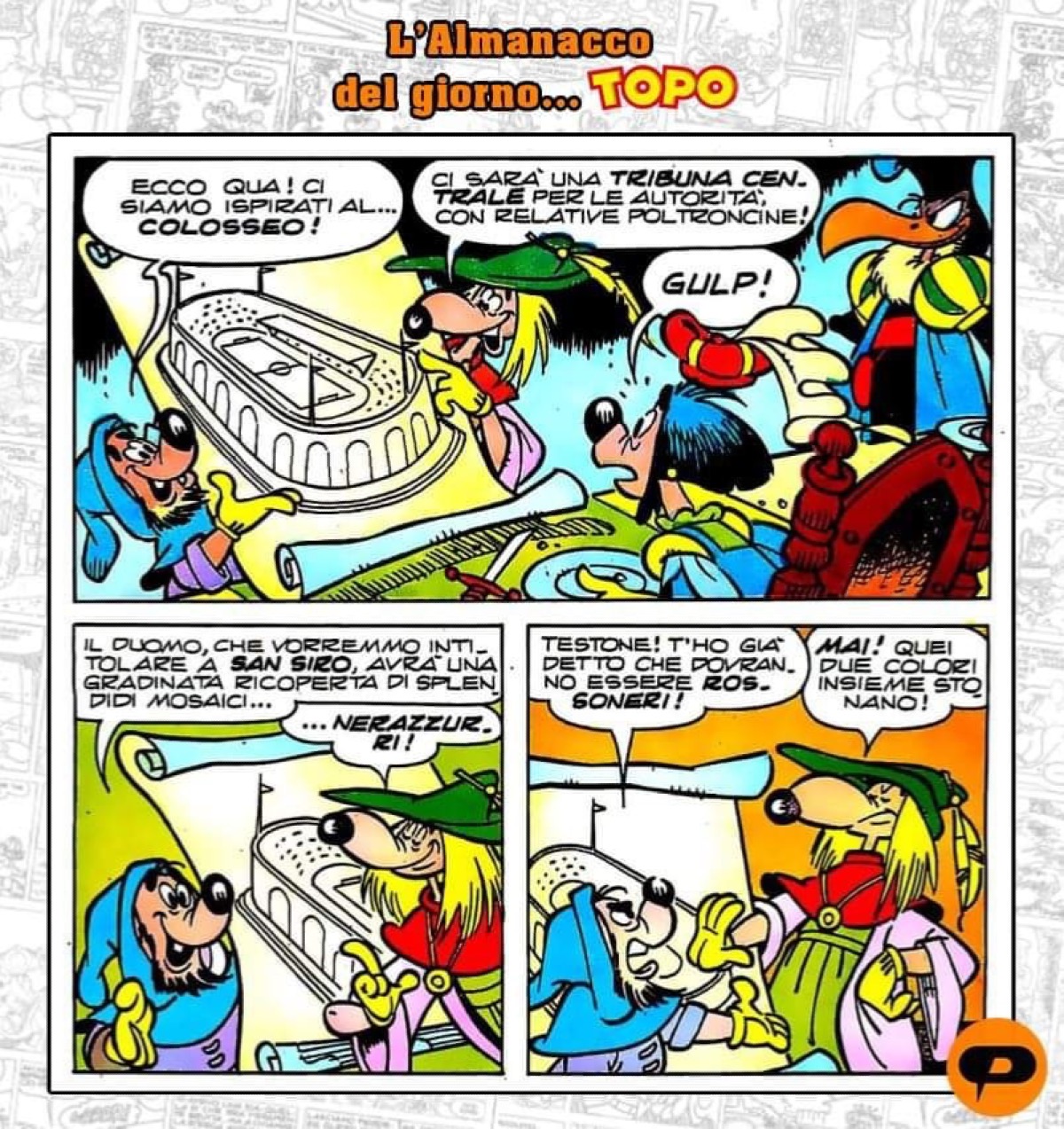Topolino e lo stadio «San Siro» - 