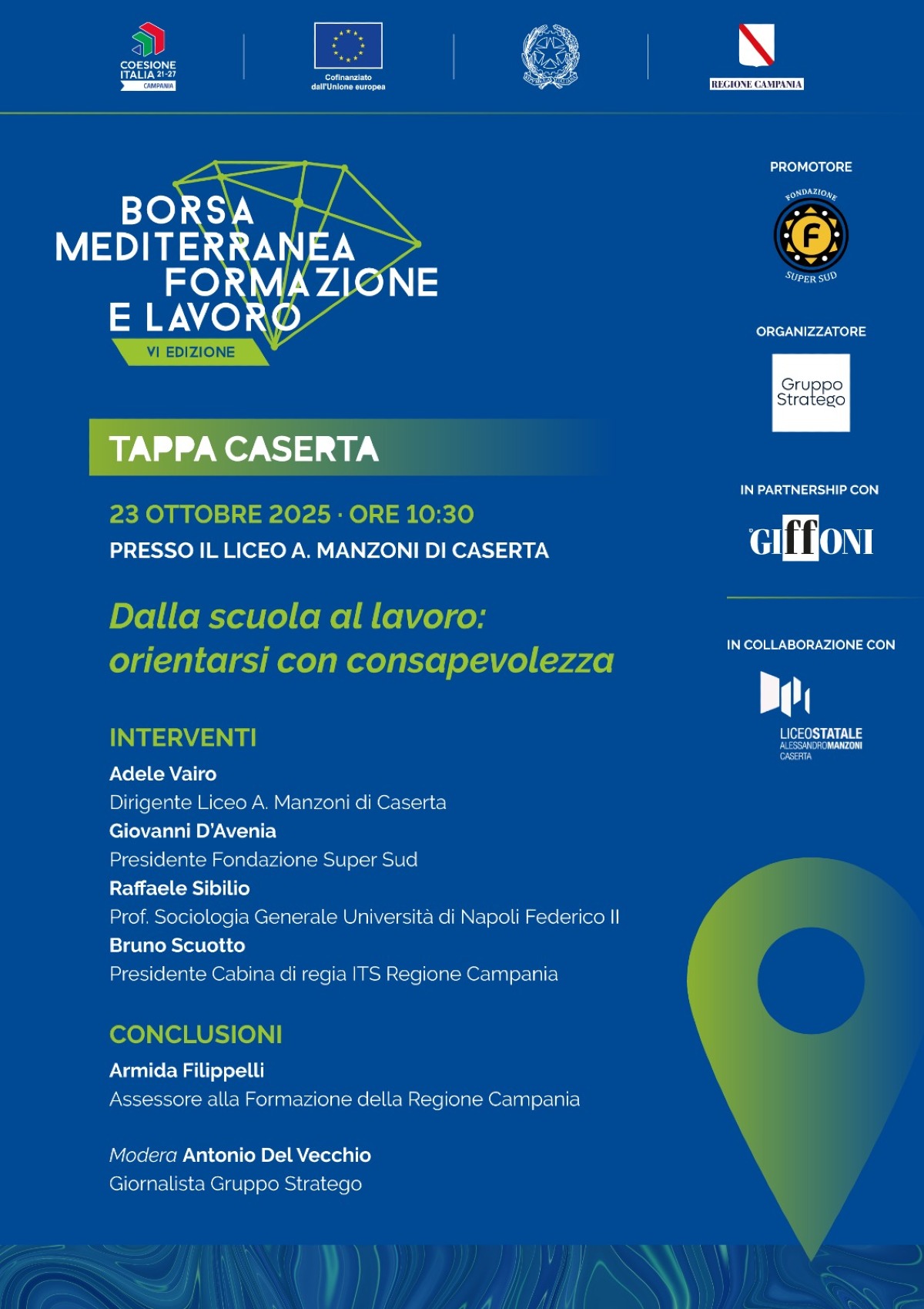 La BMFL 2025 fa tappa a Caserta: al liceo “Manzoni” si parla di orientamento al lavoro -