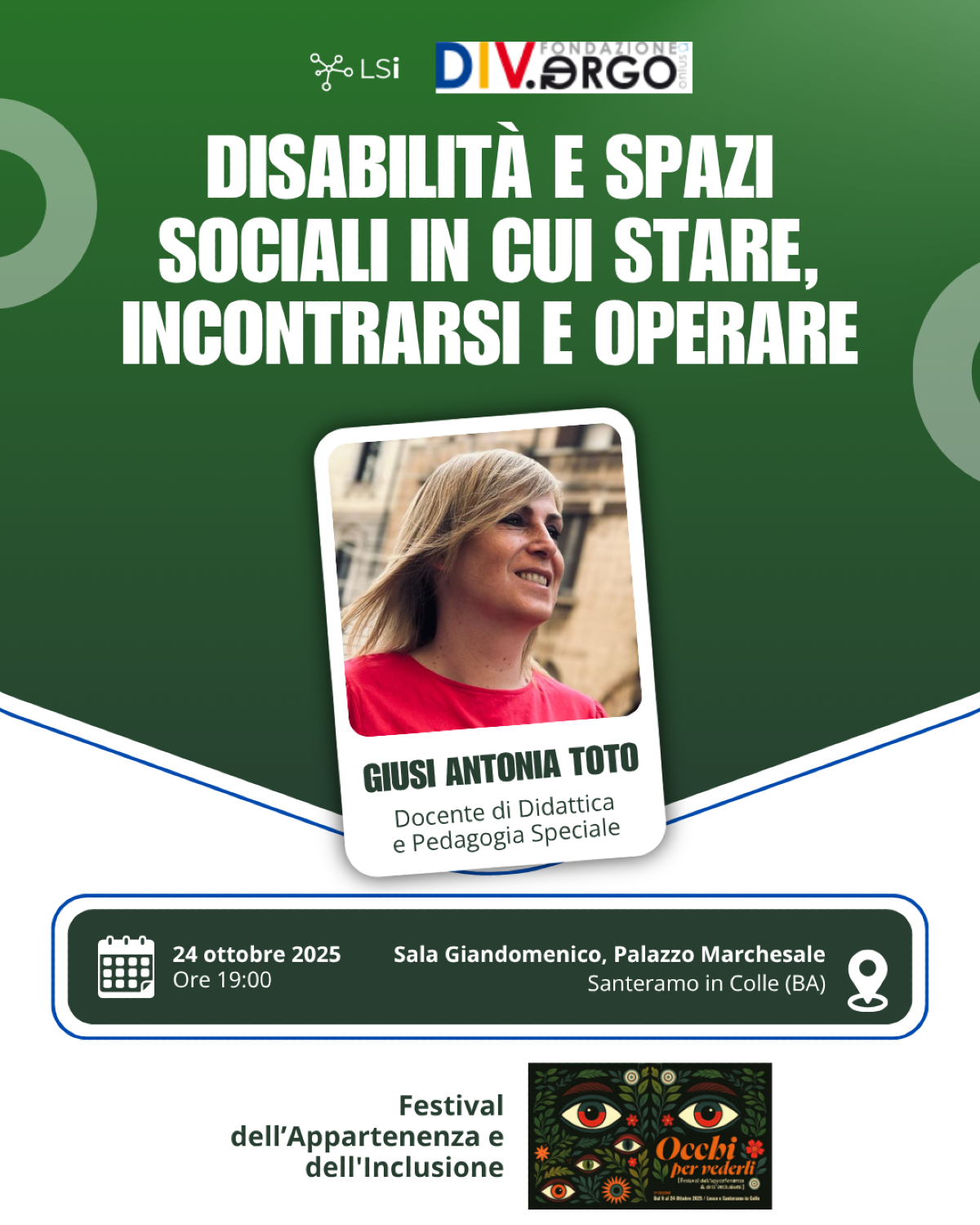 Il LSi dell’Unifg al Festival dell’Appartenenza e dell’Inclusione 2025 - 