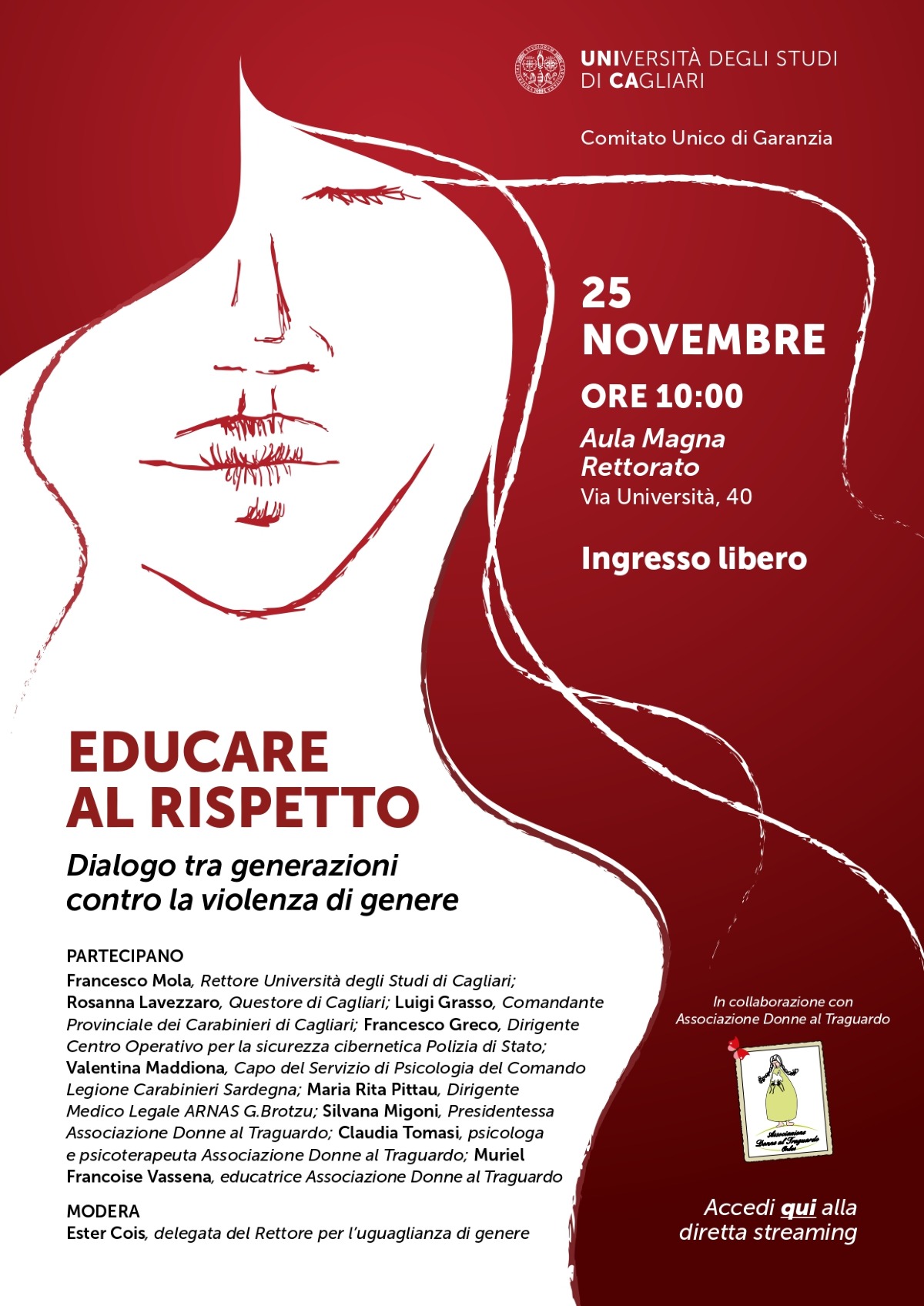 Violenza di genere: l’Università di Cagliari rinnova il proprio impegno con un incontro dedicato a scuole e studenti - 