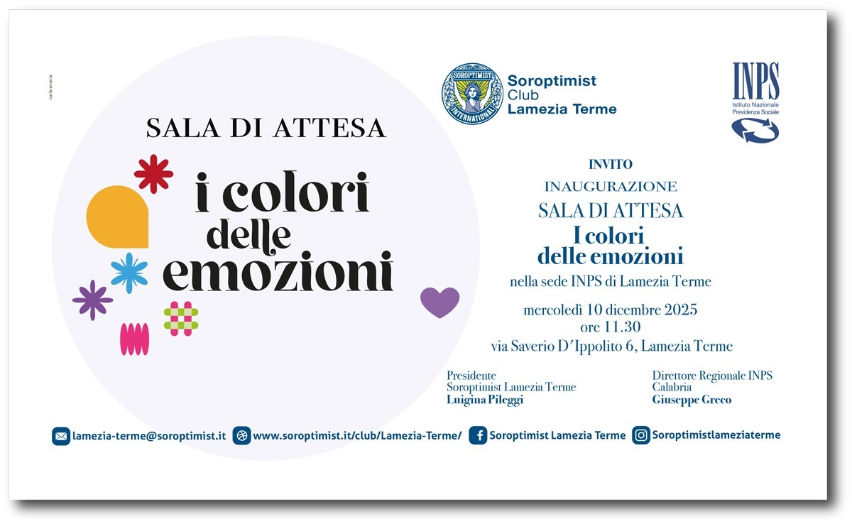 Inaugurazione della Sala d’Attesa per bambini realizzata dal Soroptimist club Lamezia nella sede INPS di Lamezia Terme - 