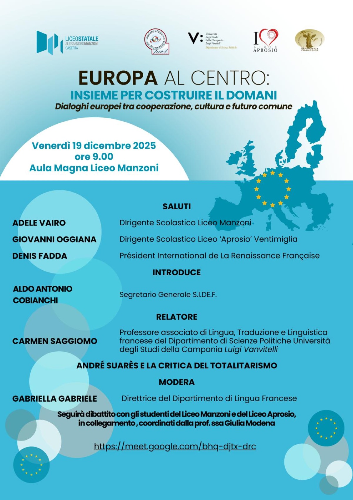 Al Liceo Manzoni di Caserta un incontro d’eccezione sull’importanza di una cooperazione europea - 