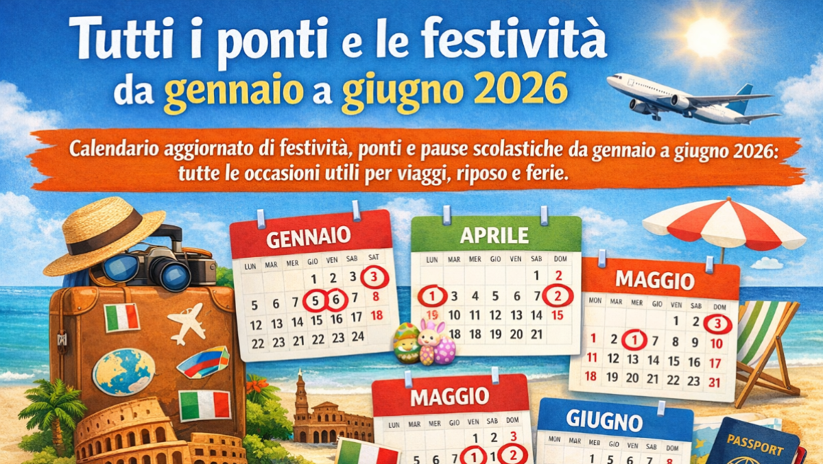 Tutti i ponti e le festività da gennaio a giugno 2026 - La Voce della Scuola