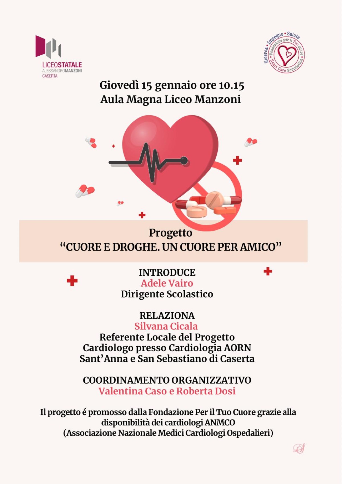  "La tua salute ci sta a cuore", incontro formativo al Liceo Manzoni con la Fondazione ANMCO - 