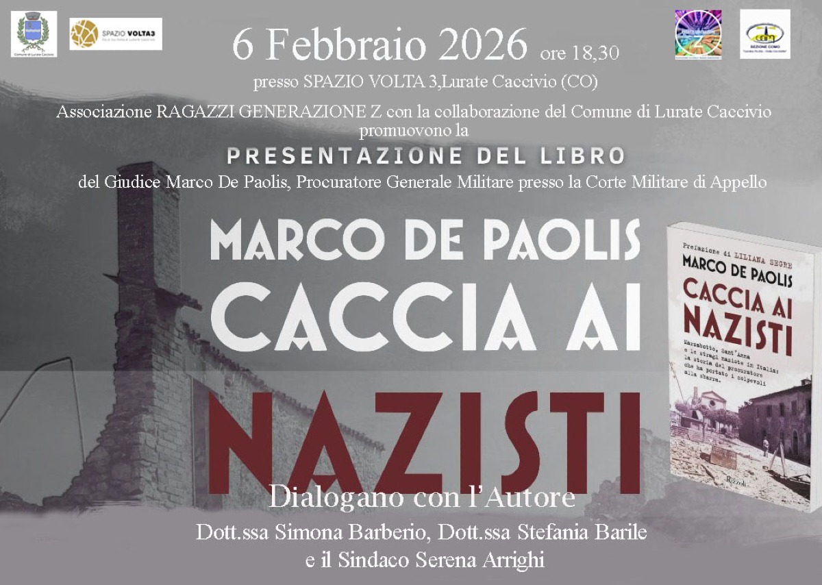 “Caccia ai nazisti”: memoria, giustizia e storia — Presentazione del volume con l’autore Marco De Paolis - 