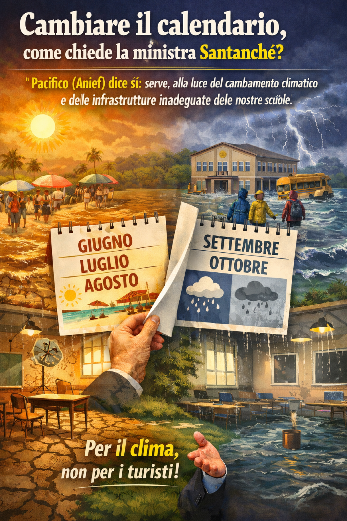   Adeguamento calendario scolastico. Al termine prevarrà il realismo o il mondo del turismo? - 