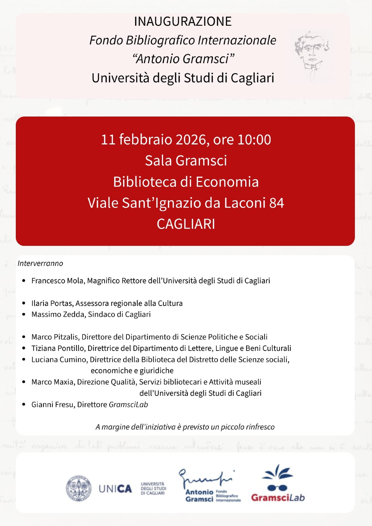Inaugurazione del Fondo Bibliografico Internazionale "Antonio Gramsci" - 