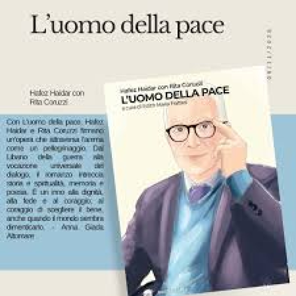   A Como la presentazione del volume L’uomo della pace di Rita Coruzzi, dedicato alla vita e al pensiero di Hafez Haidar - 