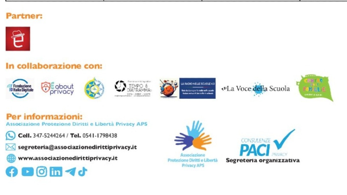 Al via la quarta edizione di “Ambasciatori di Privacy e Sicurezza Informatica”: scuola, famiglie e istituzioni insieme per la cultura della protezione dei dati - 