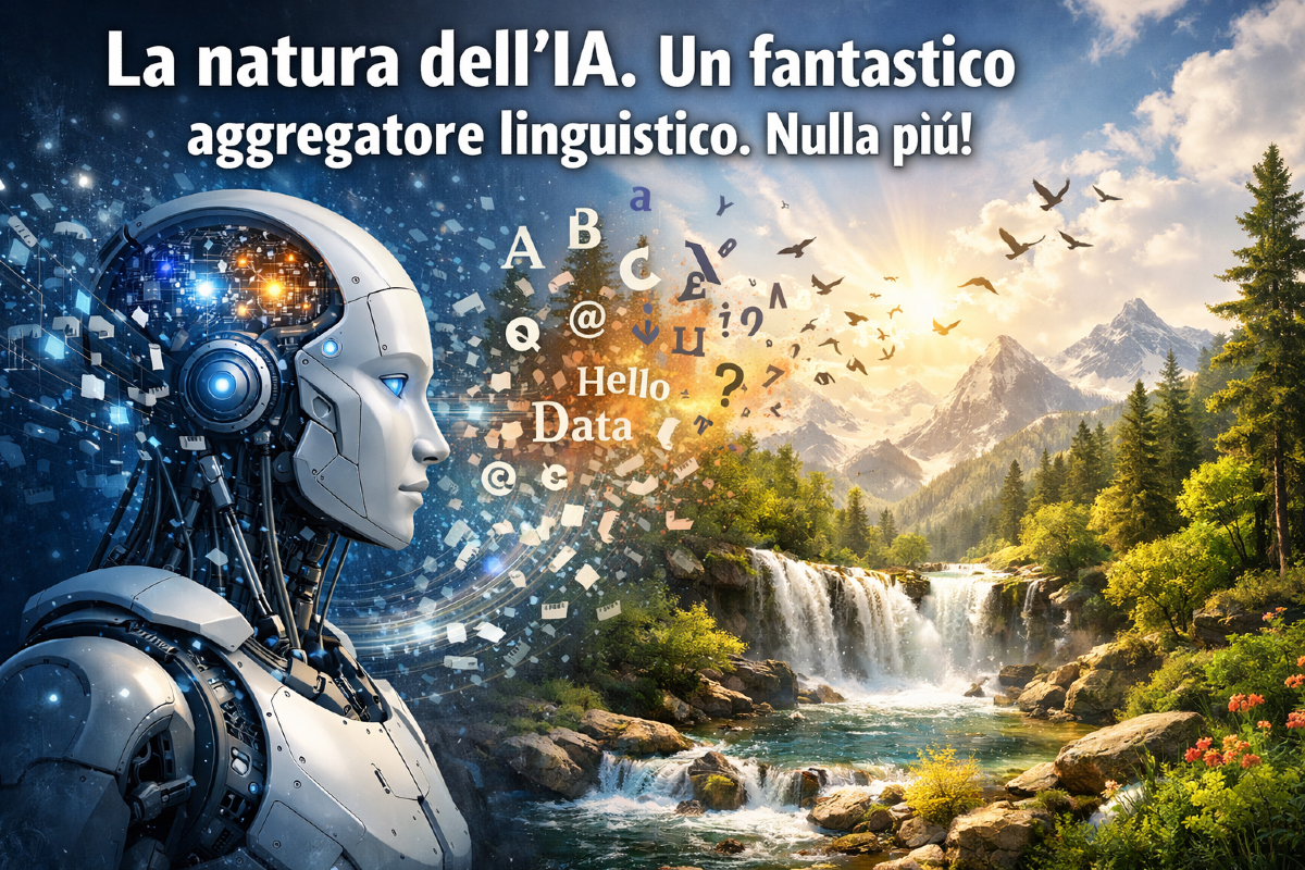 La natura dell’IA. Un fantastico aggregatore linguistico. Nulla più! - 