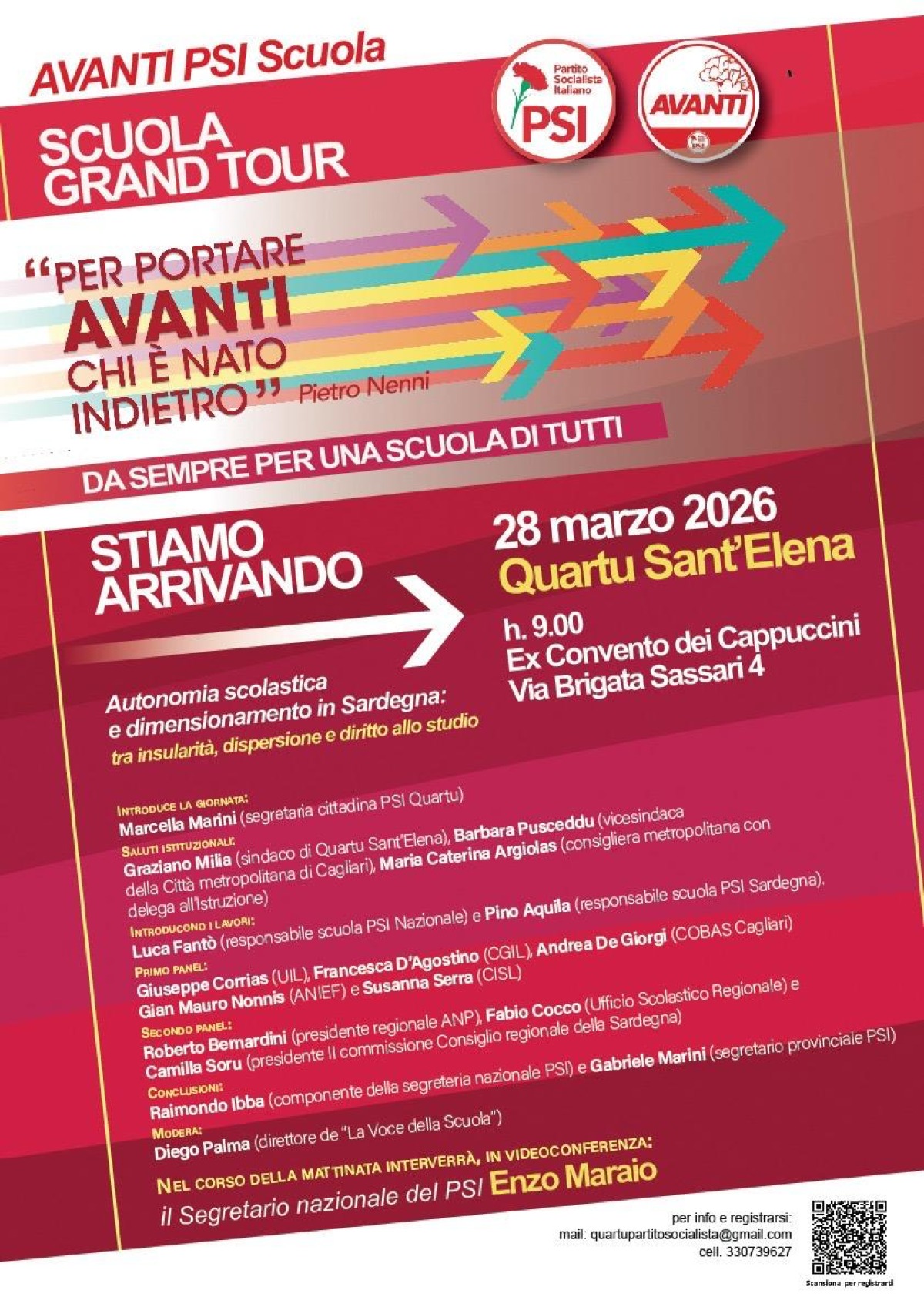 Riuntio gruppo lavoro PSI scuola. Solidarietà alla docente aggredita - 