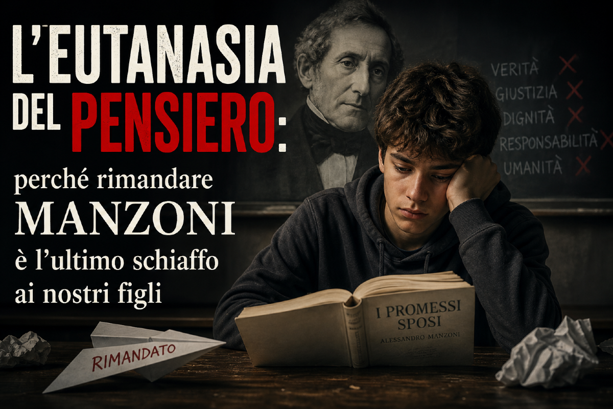 L’Eutanasia del Pensiero: perché rimandare Manzoni è l’ultimo schiaffo ai nostri figli - 