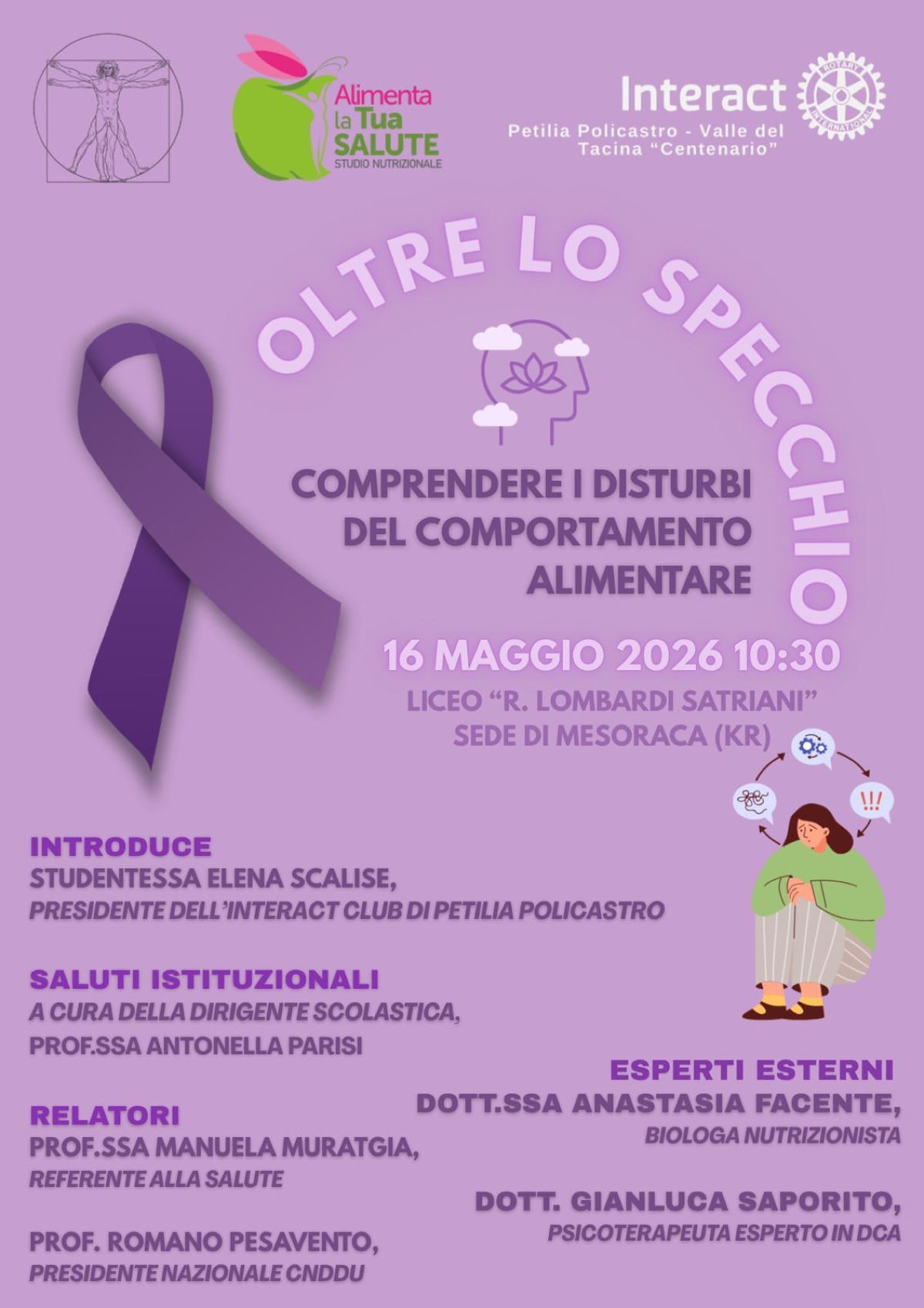 Mesoraca (KR), Liceo “R. Lombardi Satriani” – “Oltre lo specchio”: educare alla consapevolezza per contrastare i disturbi del comportamento alimentare - 