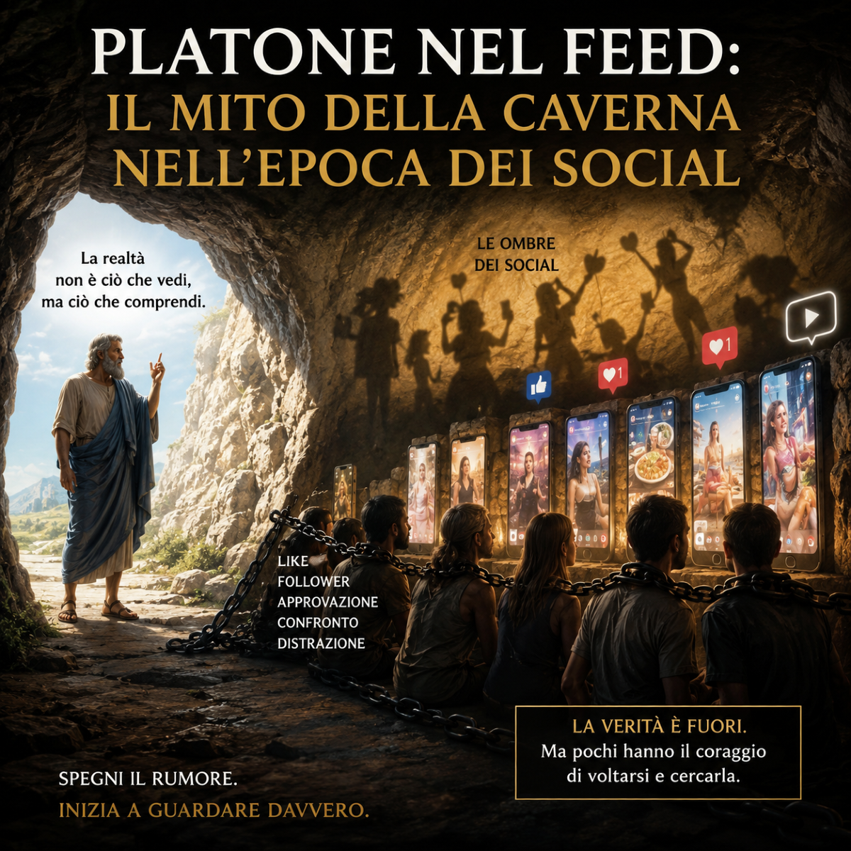 Platone nel feed: il mito della caverna nell’epoca dei social - 