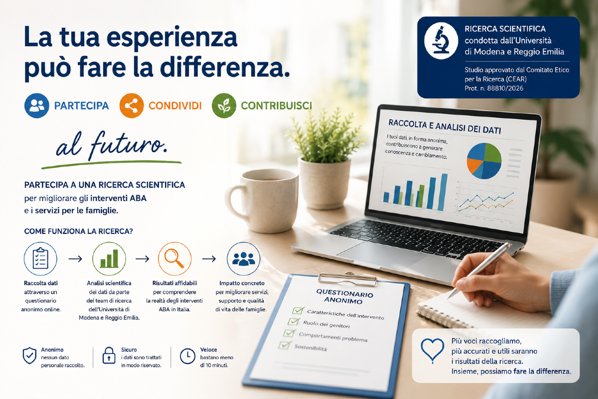 Autismo e interventi ABA in Italia: una ricerca dell'Università di Modena e Reggio Emilia dà voce alle famiglie - 