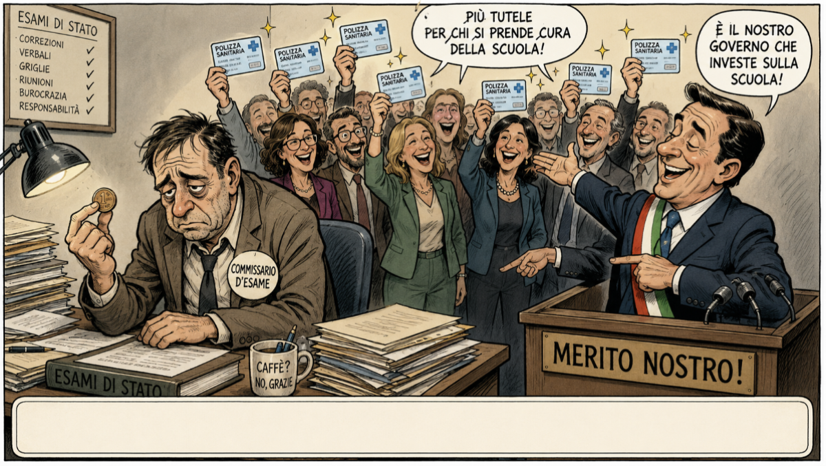 Maturità 2026. Lettera aperta di un commissario d'esame ai colleghi che da quest'anno avranno l'assicurazione sanitaria - La Voce della Scuola