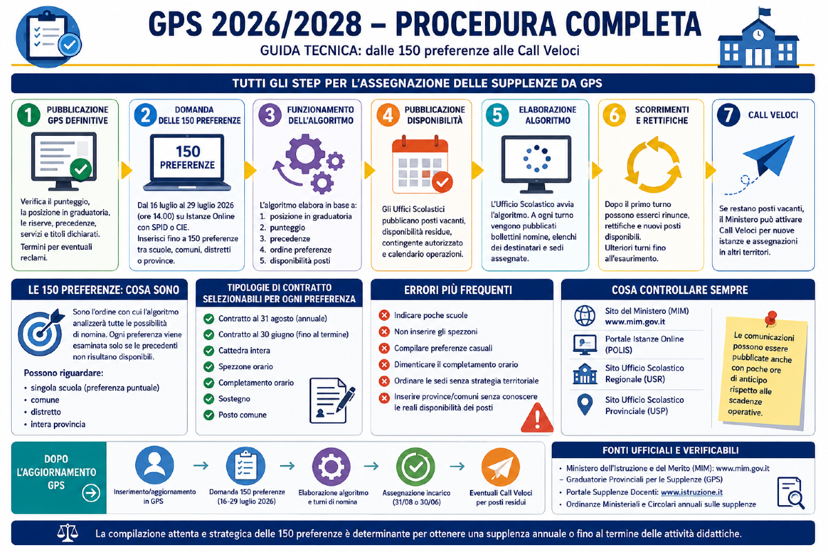 GPS 2026/2028: guida tecnica alle operazioni successive all'aggiornamento. Dalle 150 preferenze alle Call Veloci - 