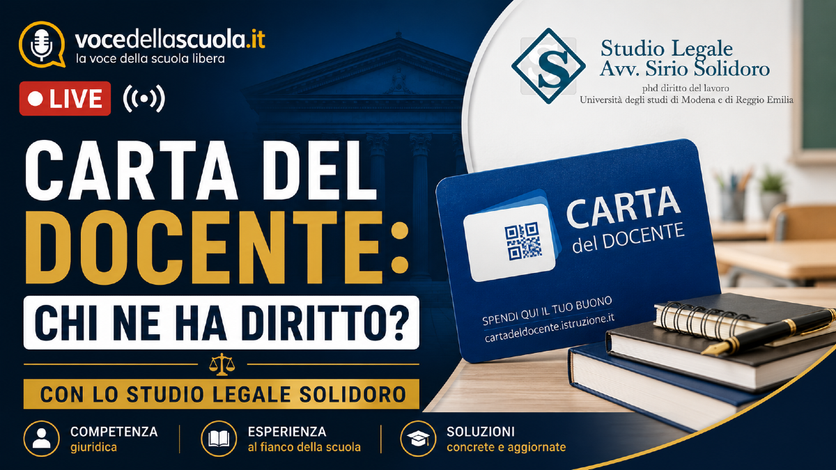 Consulenza Legale. La Carta del Docente - 