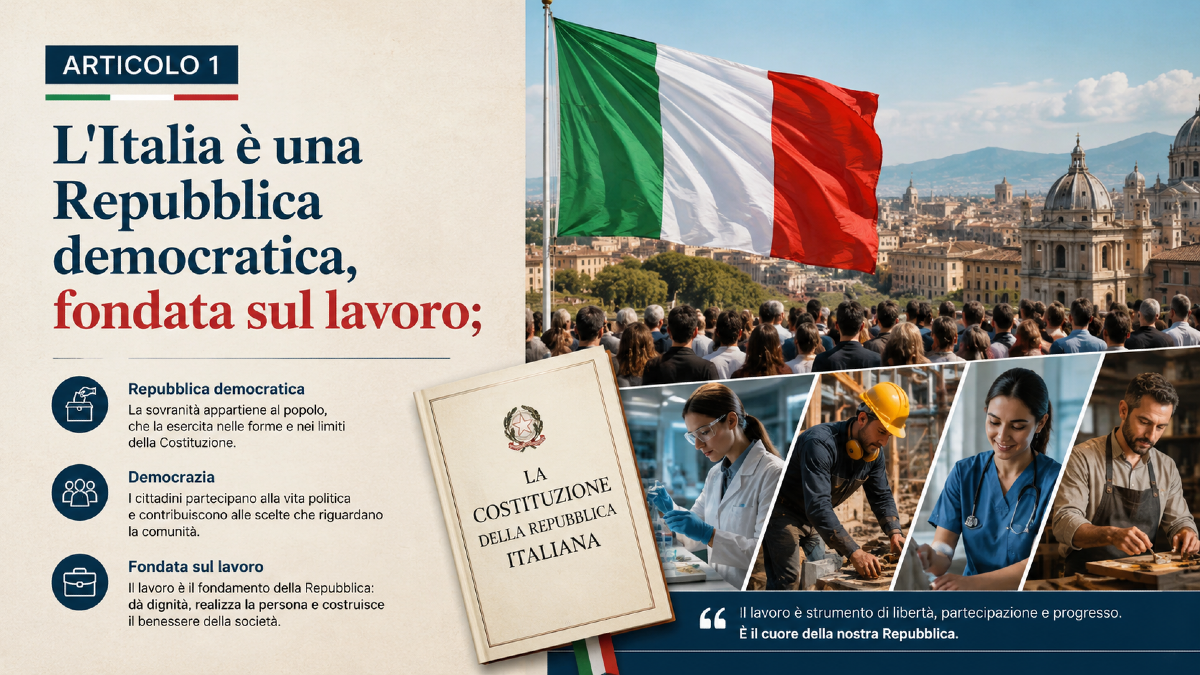 Dalla Repubblica fondata sul lavoro alla Repubblica che crea nuovo lavoro - Articolo 1
