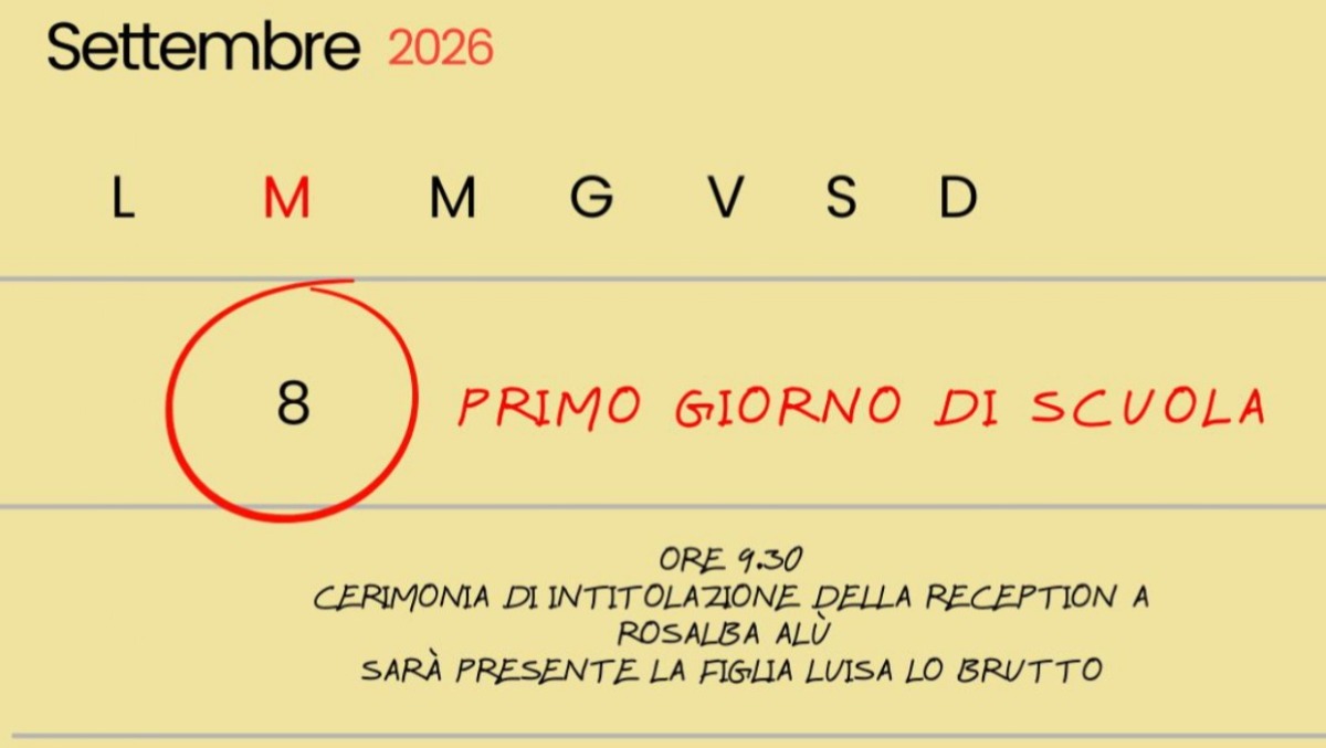 I.C. Giuliana Saladino: la scuola comincia l’8 settembre, ricordando Rosalba Alù e i bambini di Gaza - 