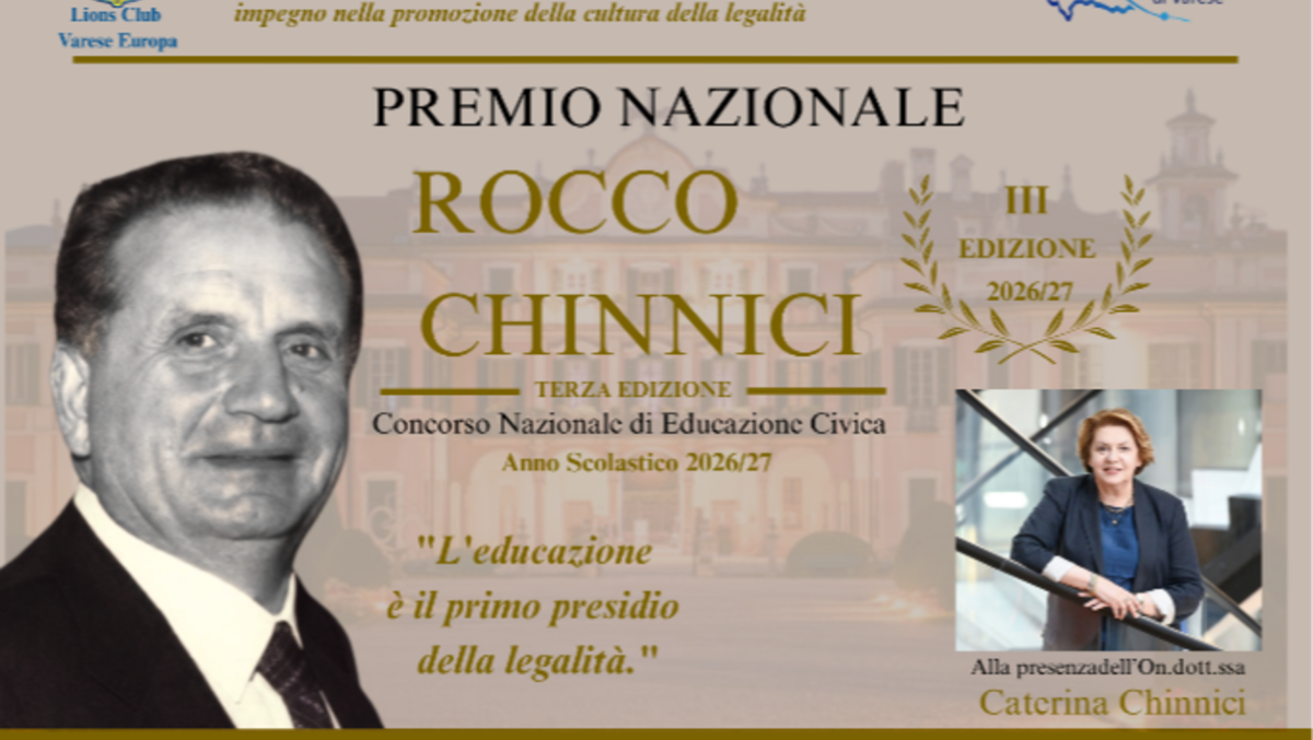 III edizione del Premio Nazionale di Educazione Civica “Rocco Chinnici” - 