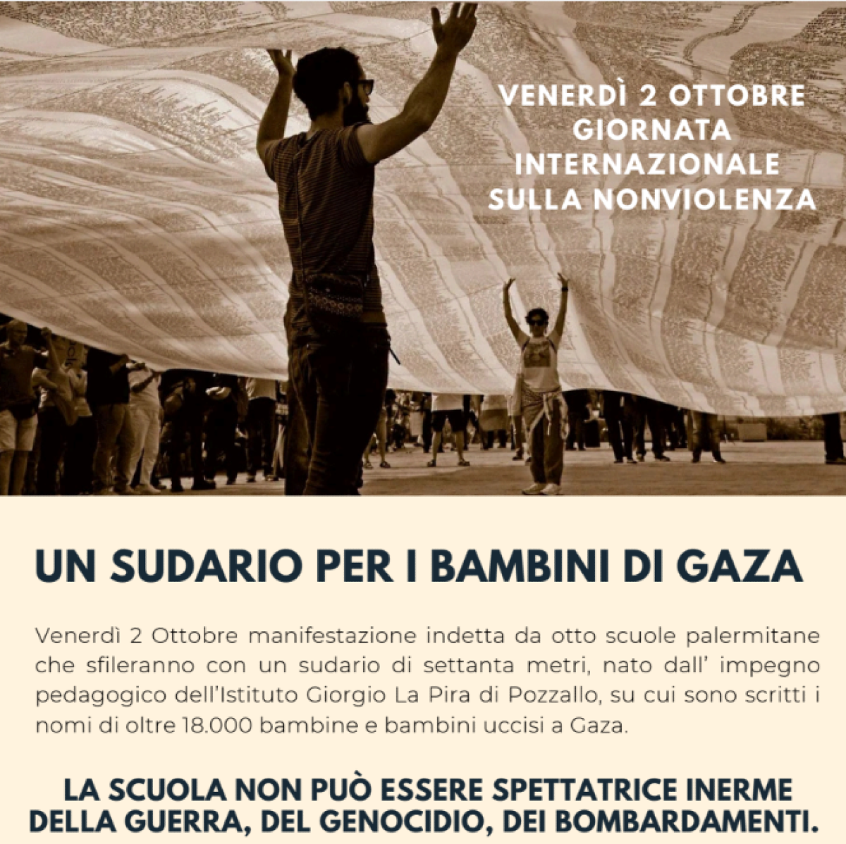 Un sudario per i bambini di Gaza - 