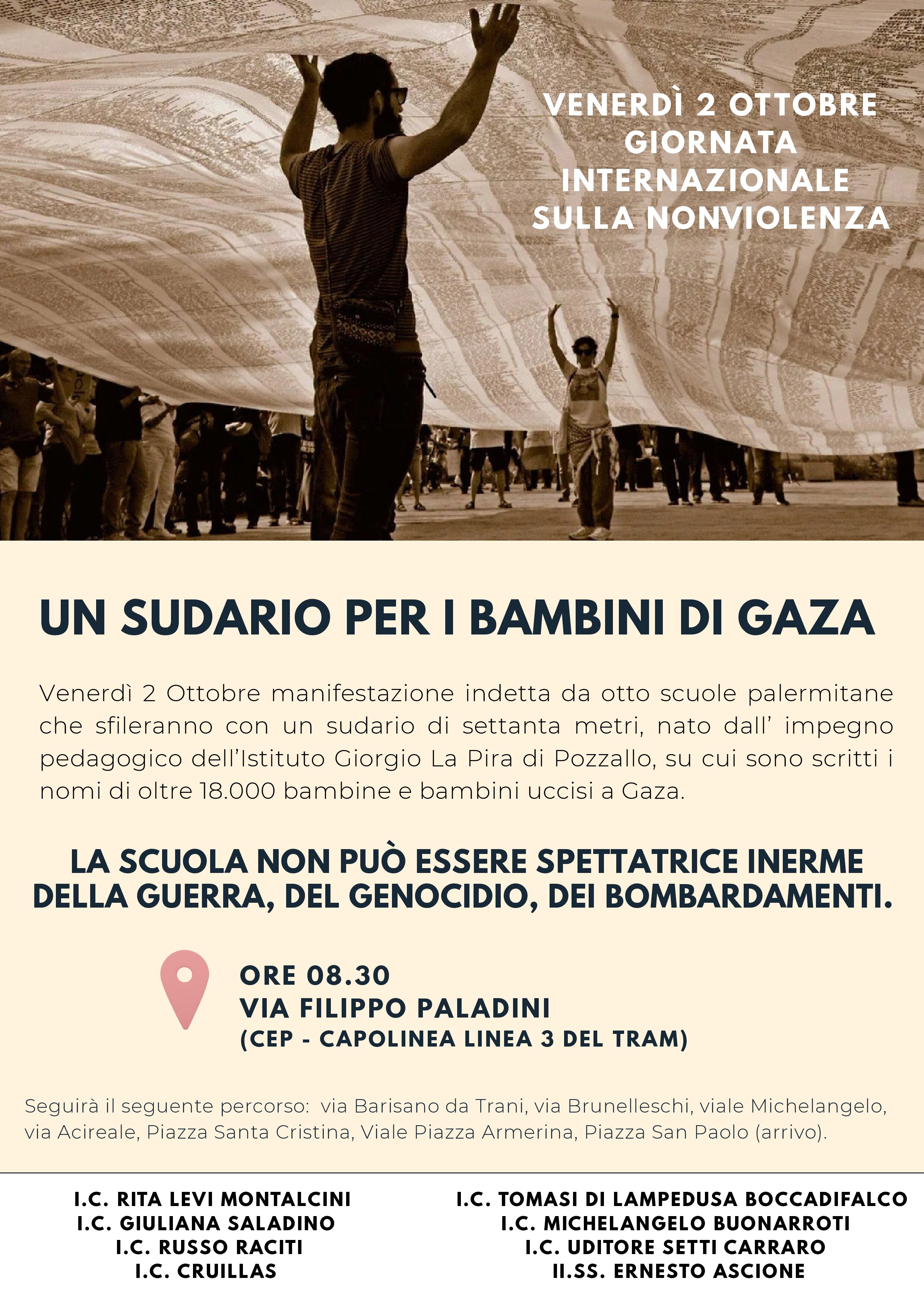 Un sudario per i bambini di Gaza