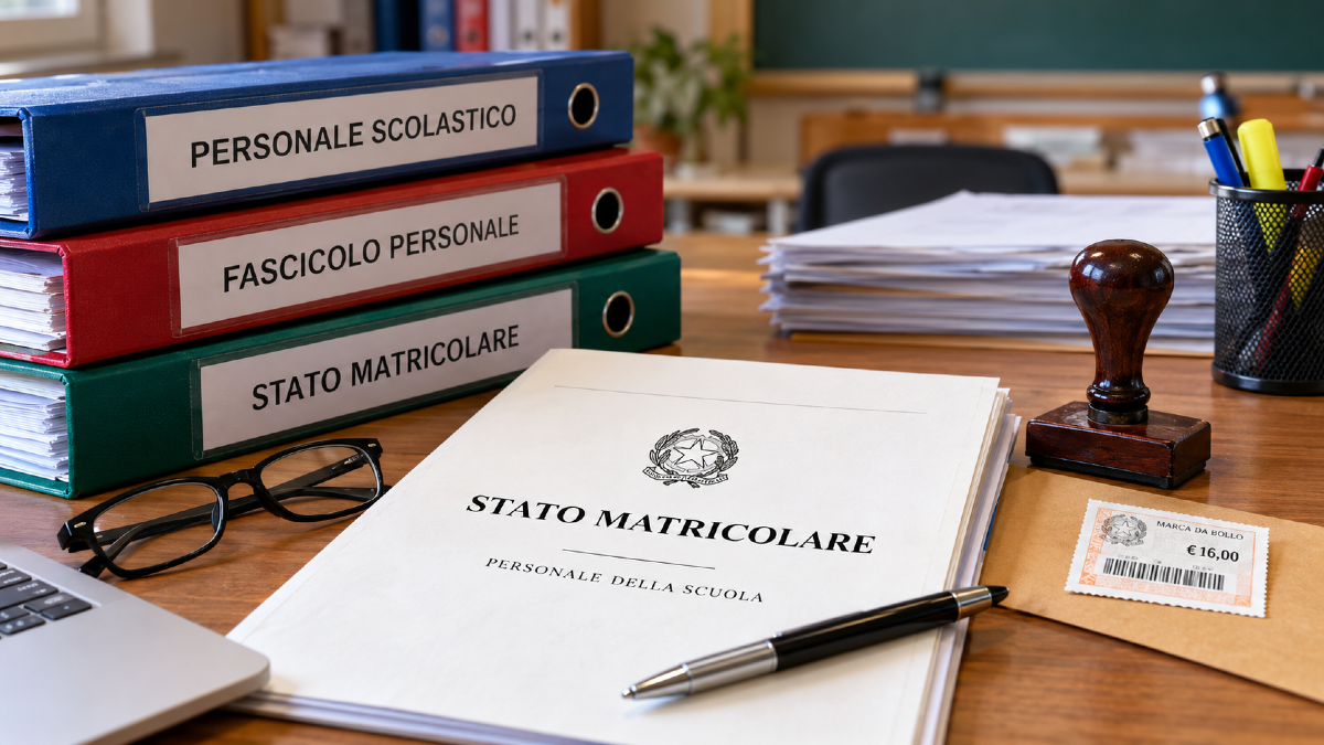 Stato matricolare del personale scolastico: quando è dovuta la marca da bollo da 16 euro - 