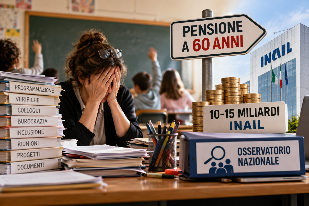 Scuola, pensione a 60 anni: Anief indica i fondi INAIL  - 