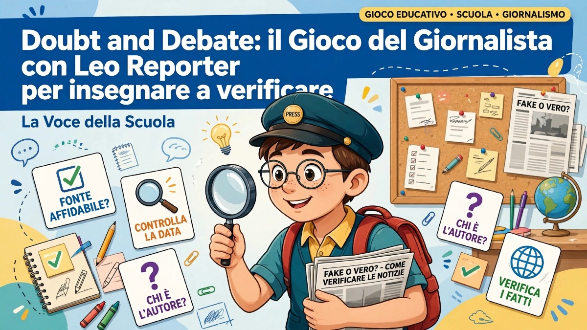 Doubt and Debate: il Gioco del Giornalista con Leo Reporter per insegnare a verificare - 
