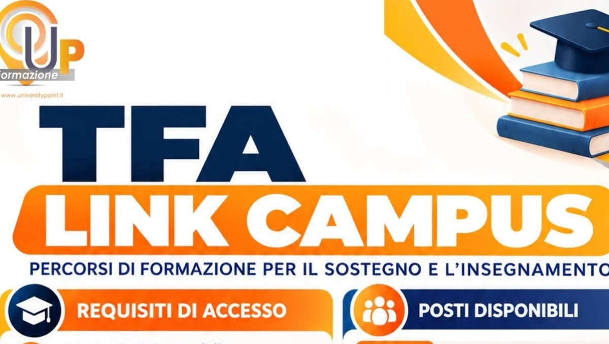 TFA Sostegno XI Ciclo 2025/2026: pubblicato il bando per la sede di Napoli della Link Campus University - TFA Sostegno XI Ciclo 2025/2026: pubblicato il bando per la sede di Napoli della Link Campus University