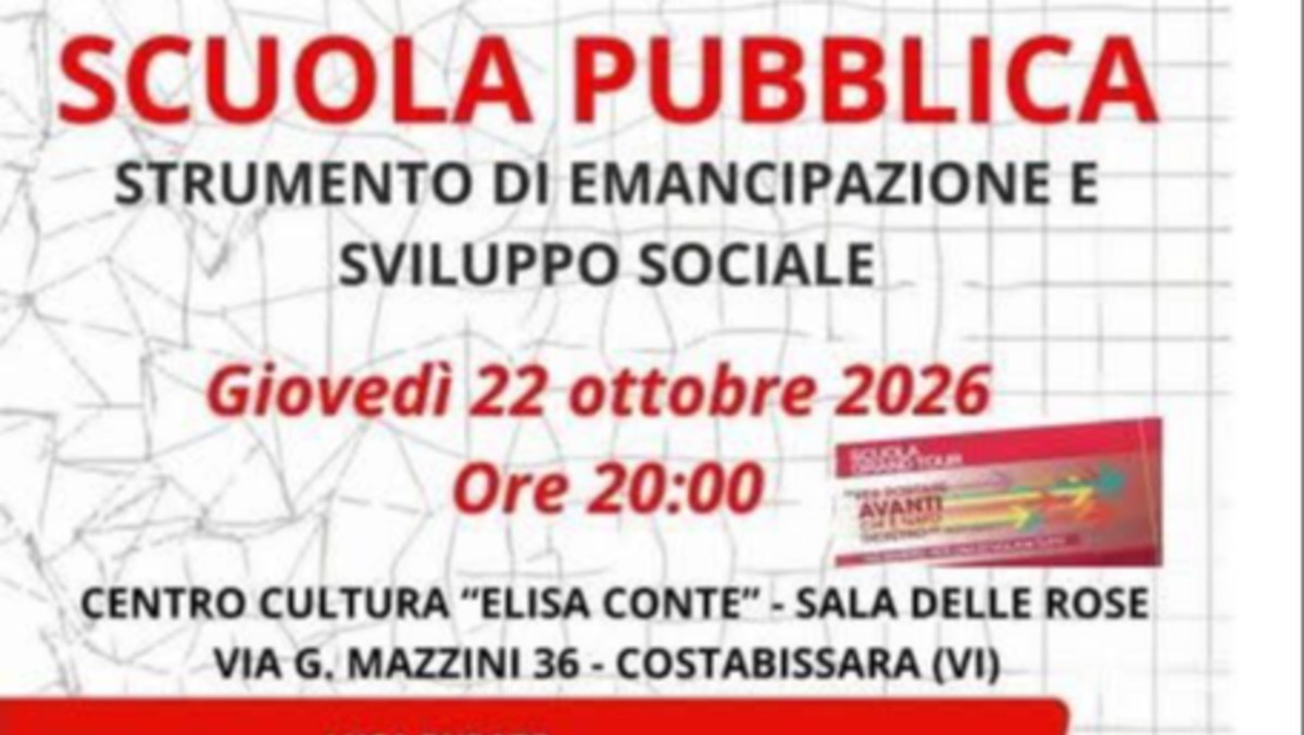 Scuola pubblica, inclusione e futuro: a Costabissara il confronto promosso da PSI e PD - 
