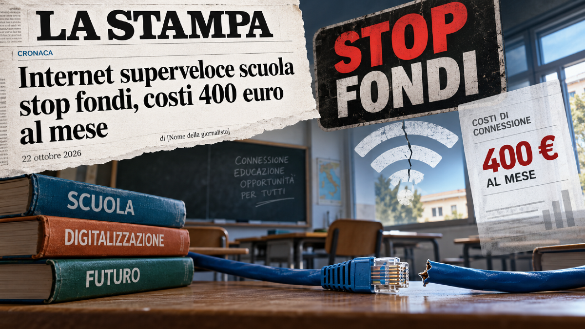 La scuola corre sulla fibra, ma lo Stato rischia di staccare la spina - La scuola corre sulla fibra, ma lo Stato rischia di staccare la spina