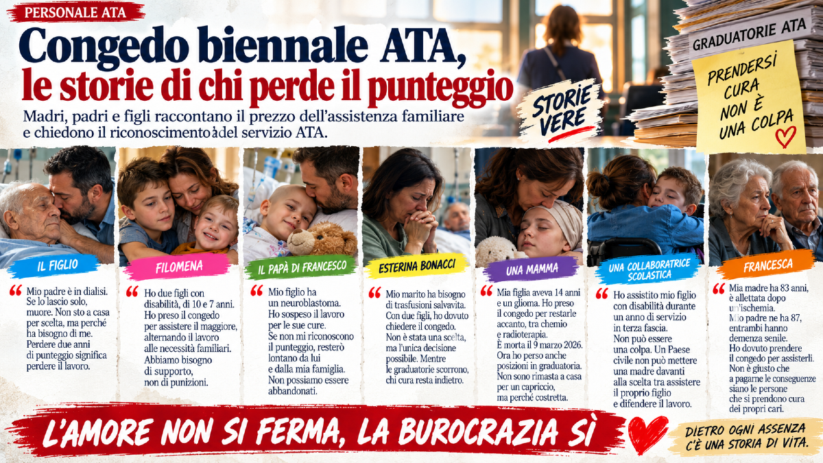   Congedo biennale ATA, le storie di chi perde il punteggio -   Congedo biennale ATA, le storie di chi perde il punteggio