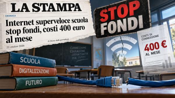 La scuola corre sulla fibra, ma lo Stato rischia di staccare la spina