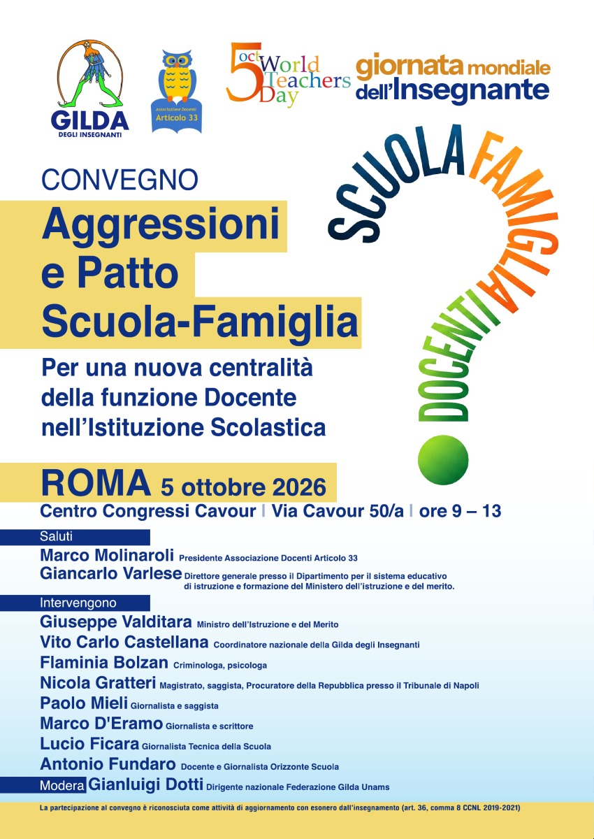Giornata Mondiale degli Insegnanti - Convegno Gilda