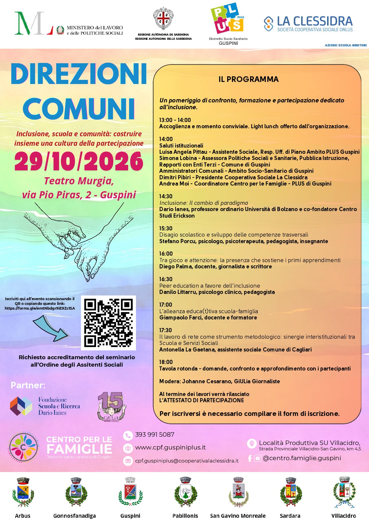 A Guspini “Direzioni Comuni”: scuola e inclusione al centro